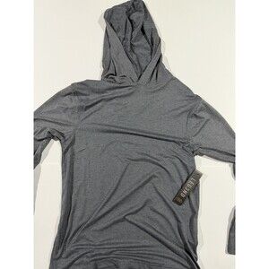 LEG3ND Men's Pullover Hoodie Gray Crew Neck Long Sleeve Size S